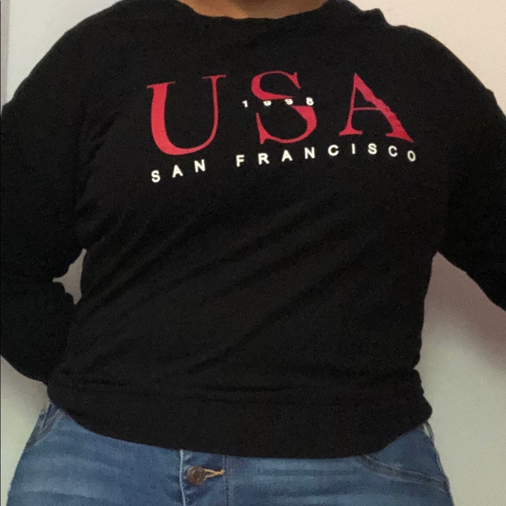 Black long sleeve with USA Print